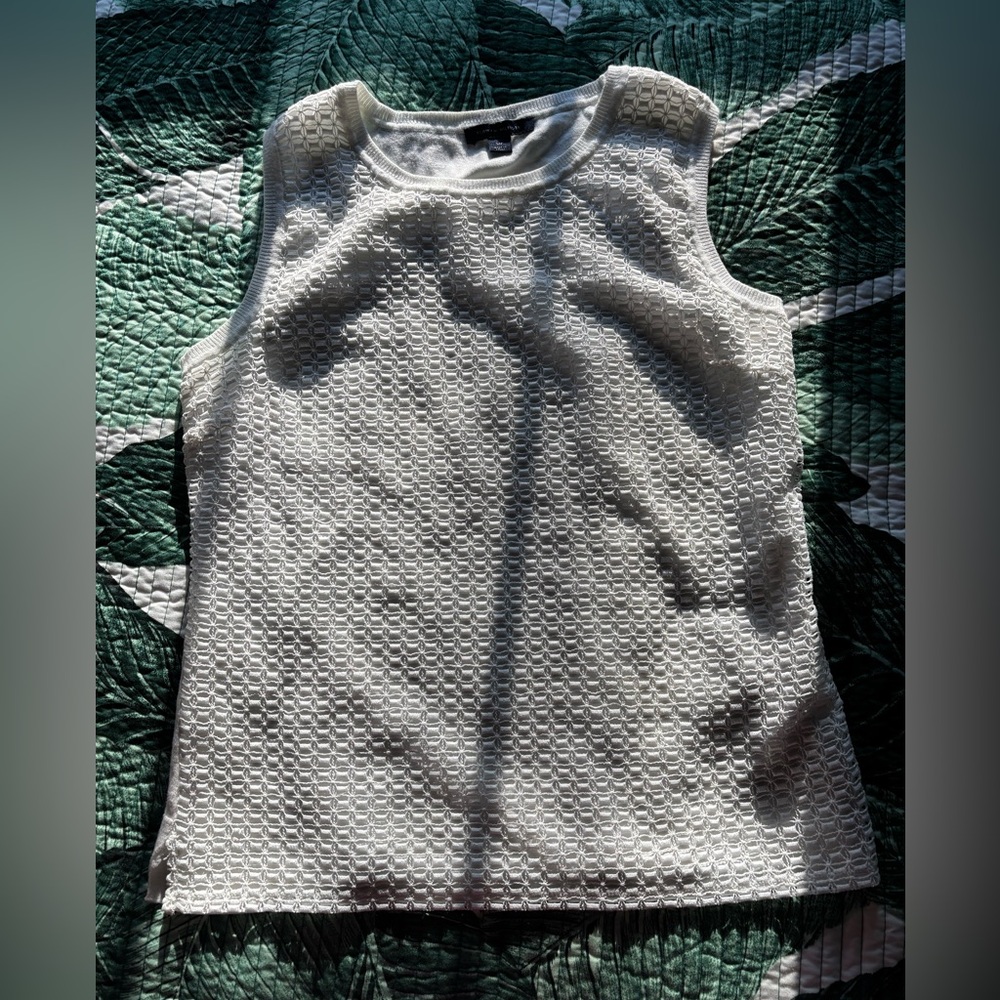 Tommy hilfiger Women’s Sleeveless Textured Knit Tank Top - White